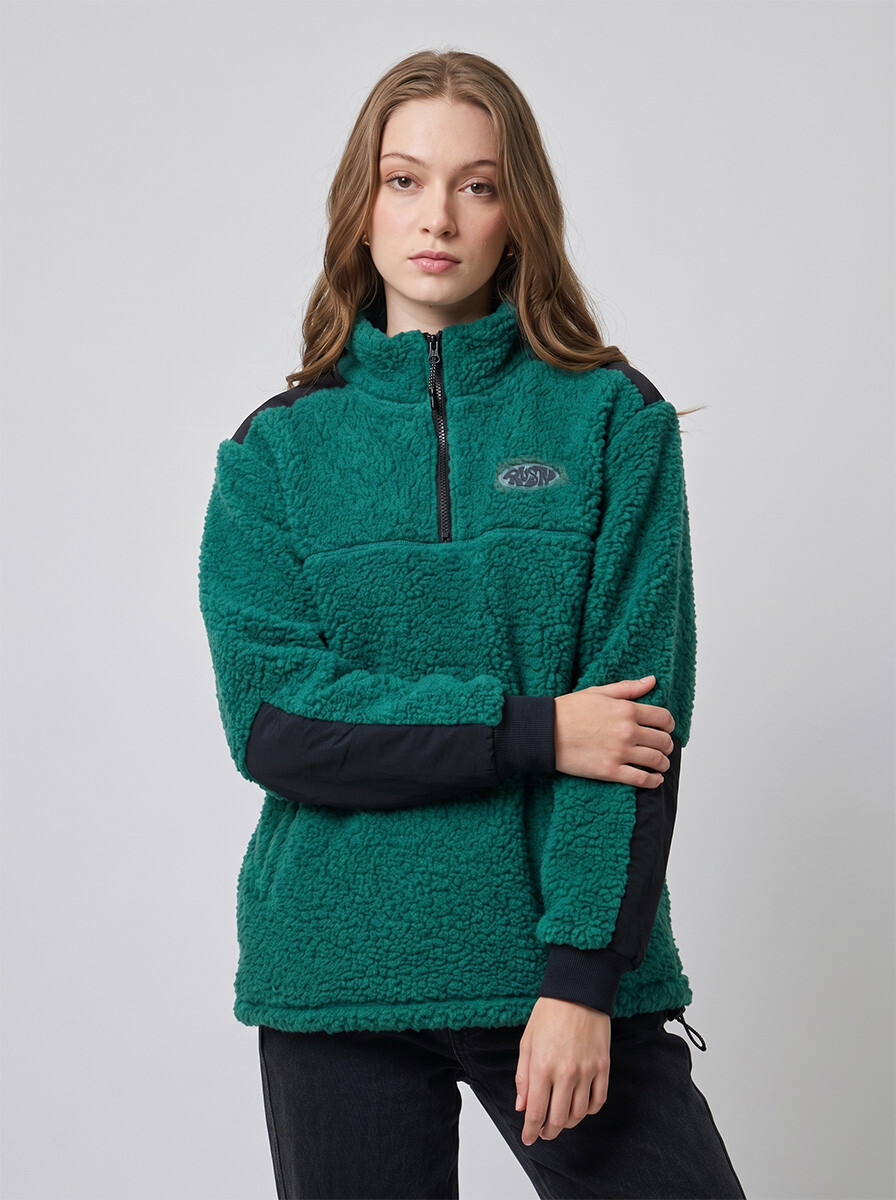 CANGURO S/C ELLES ( SHERPA ) RUSTY - Verde 