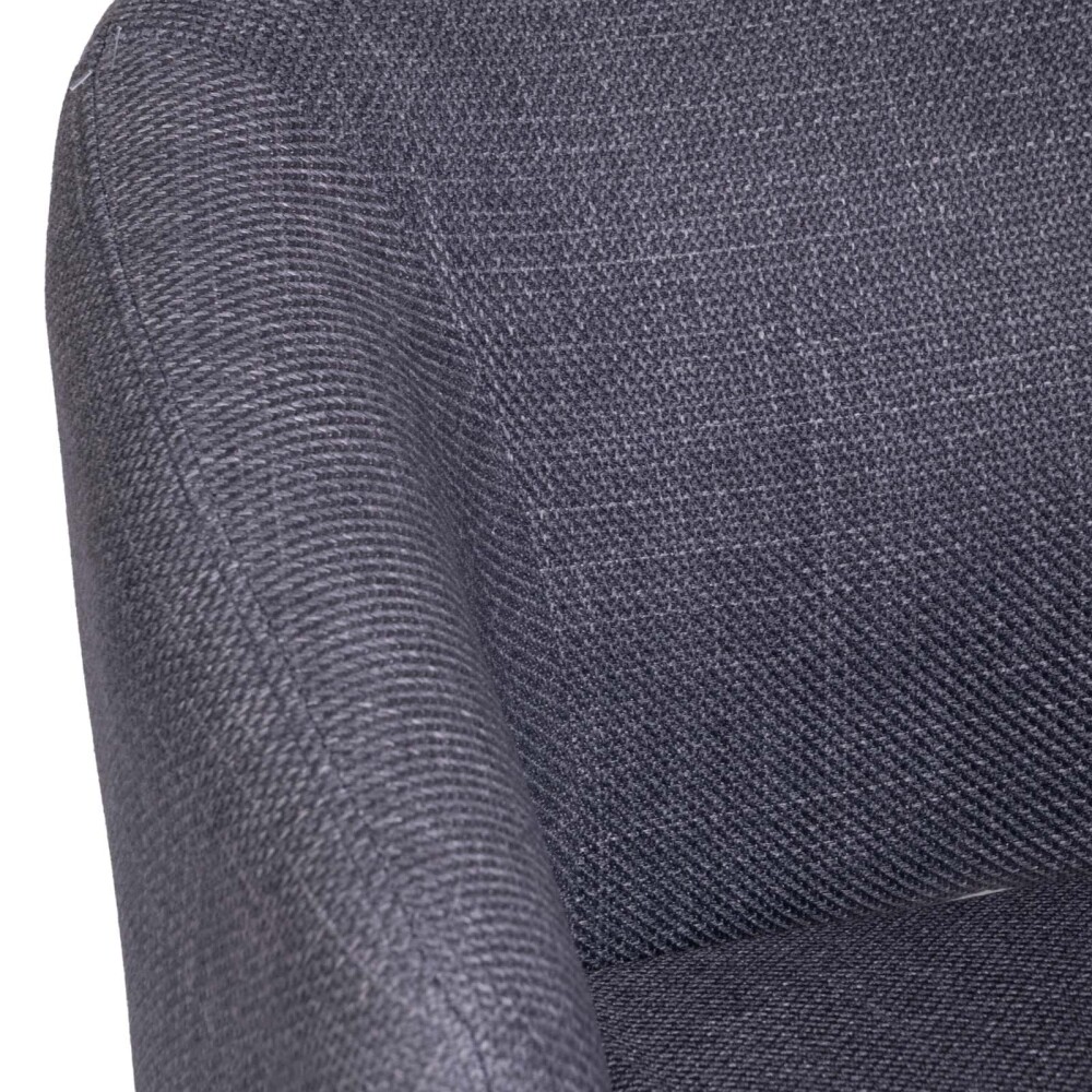 SILLA DE OFICINA TELA-Y-METAL GRIS ROUND