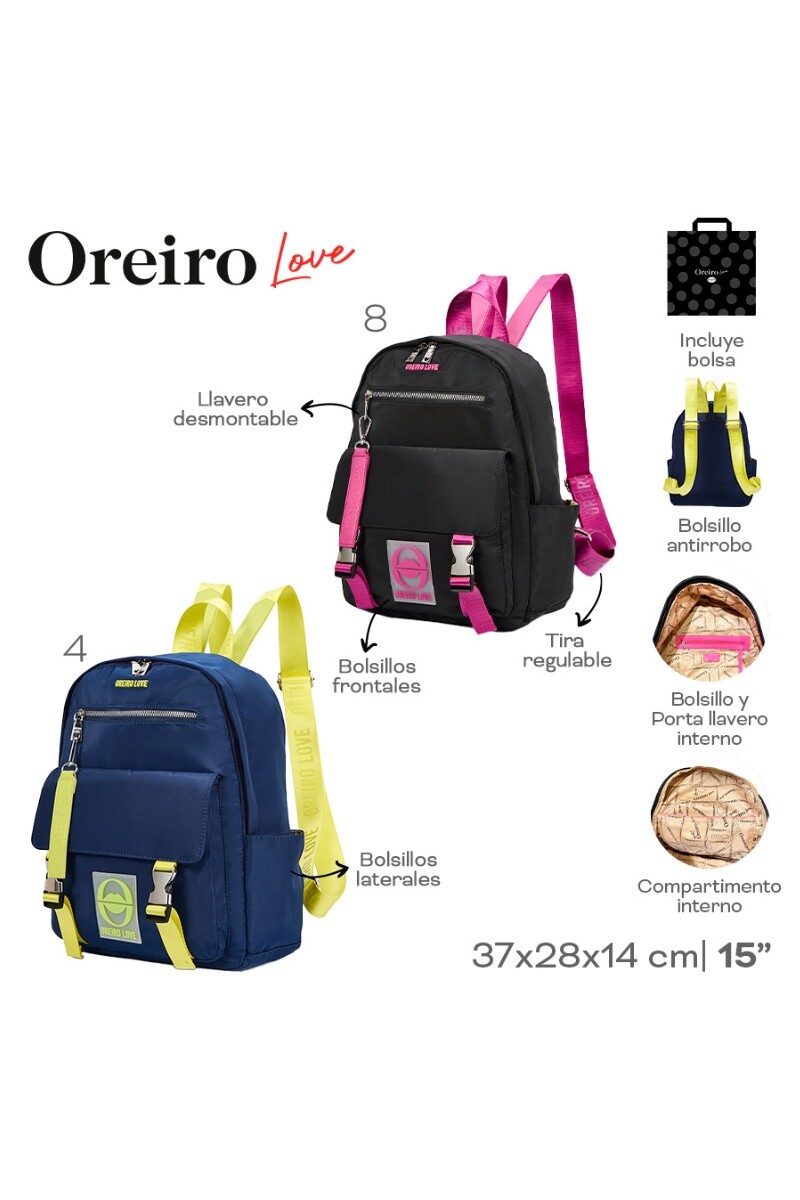 Mochila Las Oreiro Negro