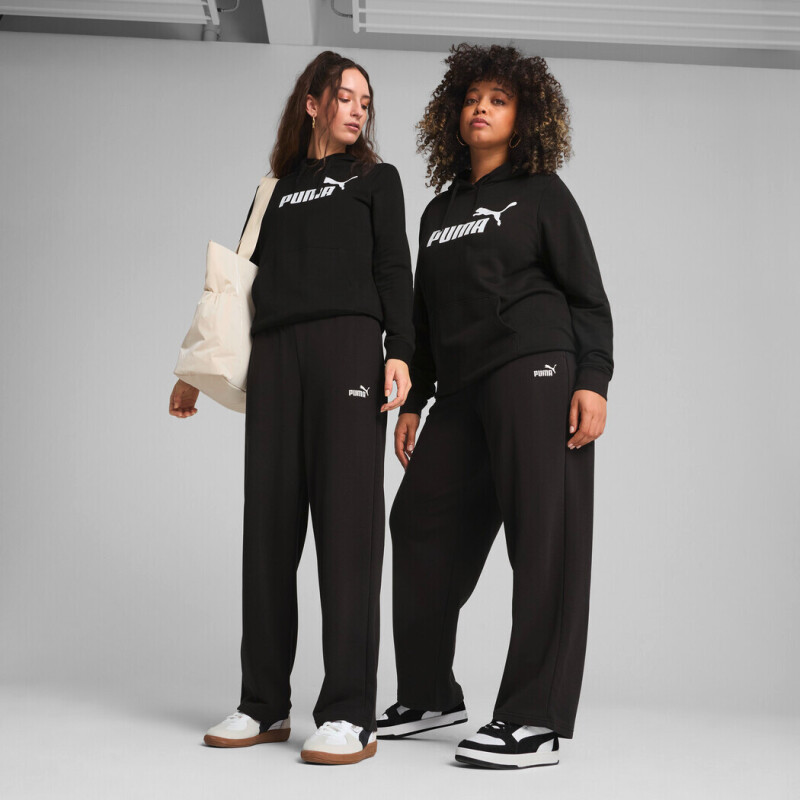 Pantalón Largo Ess No.1 Logo Straight de Mujer Negro