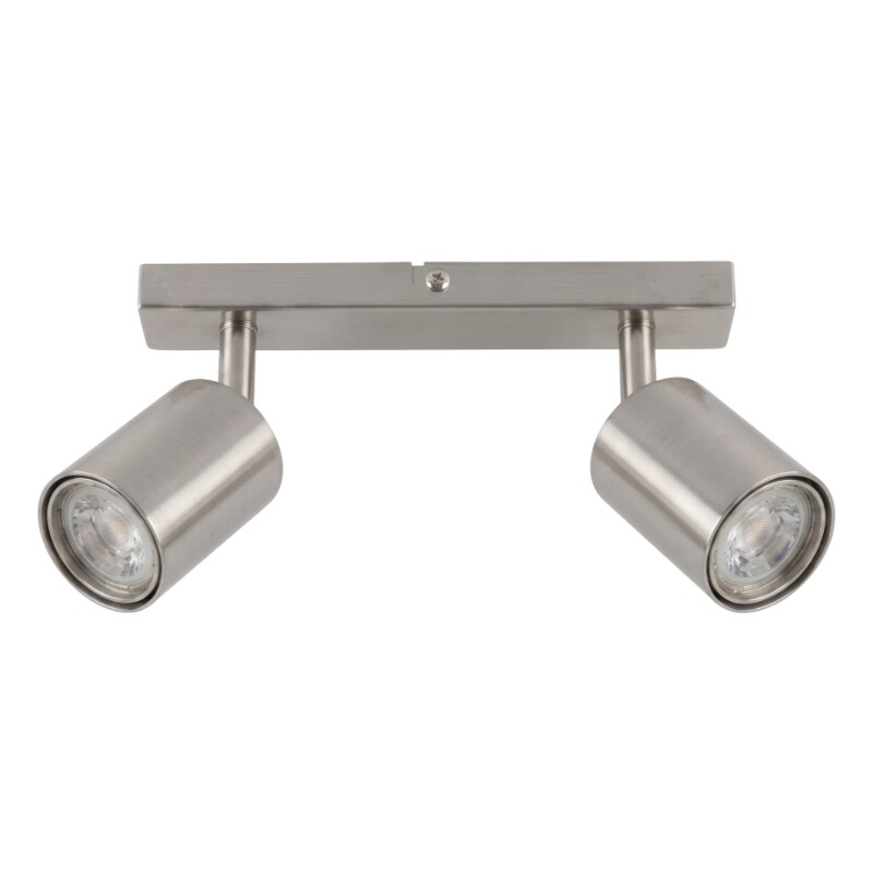 AASOL20 Luminaria de Techo Leticia Doble Plateado