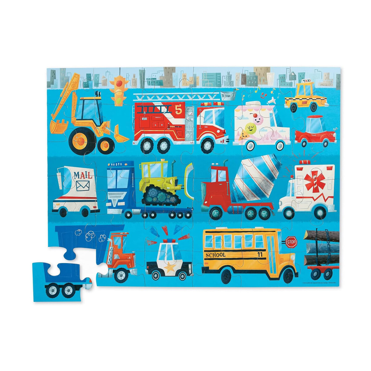 Puzzle Crocodile Creek 36 Piezas 45 x 60 cm - VEHICULOS — Cartoons