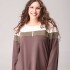 Remera cierre Beige |verde| chocolate