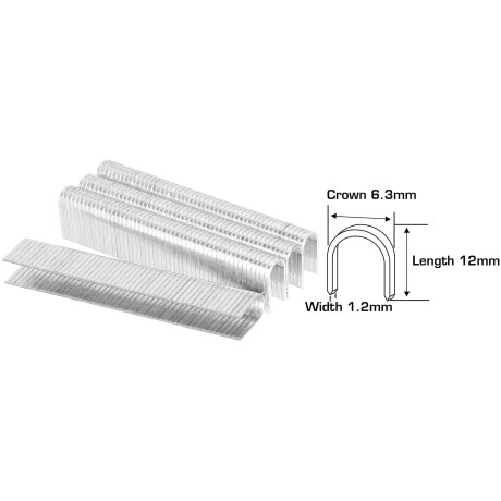 Grampa U Para Engrampadora 3 En 1, 12x6.3mm - 1000un Grampa U Para Engrampadora 3 En 1, 12x6.3mm - 1000un