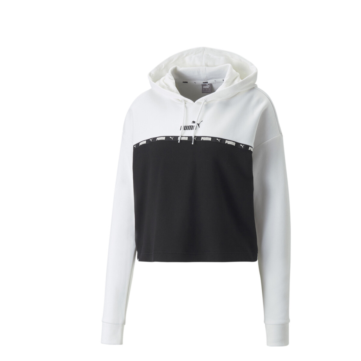 Puma Power Tape Hoodie TR - White & Black 