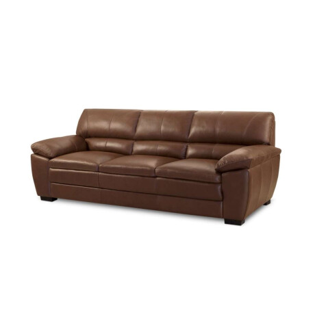 Sillon %100 Cuero 3 Cuerpos Premium Caramelo