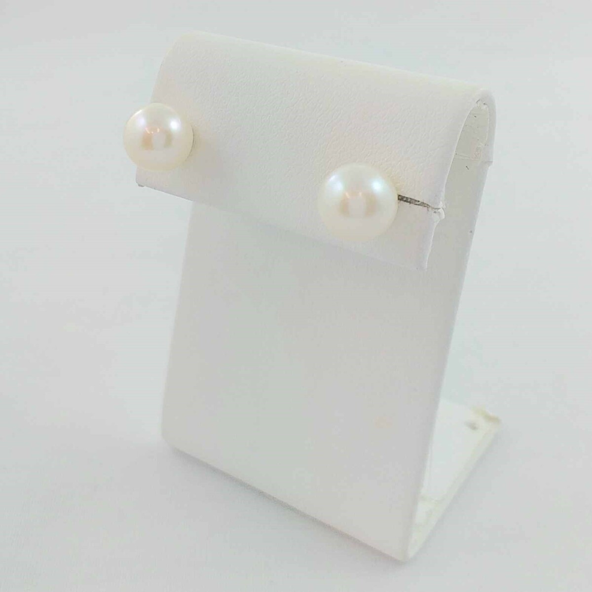 Par de caravanas de perla de cultivo y oro 10 ltes. 