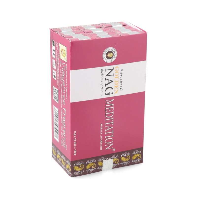 VARITAS VIJAYSHREE CAJA DE MASALA 15GR X12 Golden Nag Meditación