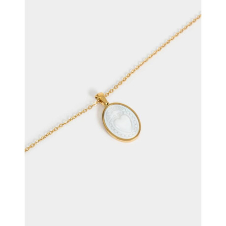 Cadena Corta con Dije Premium Silver Dorado
