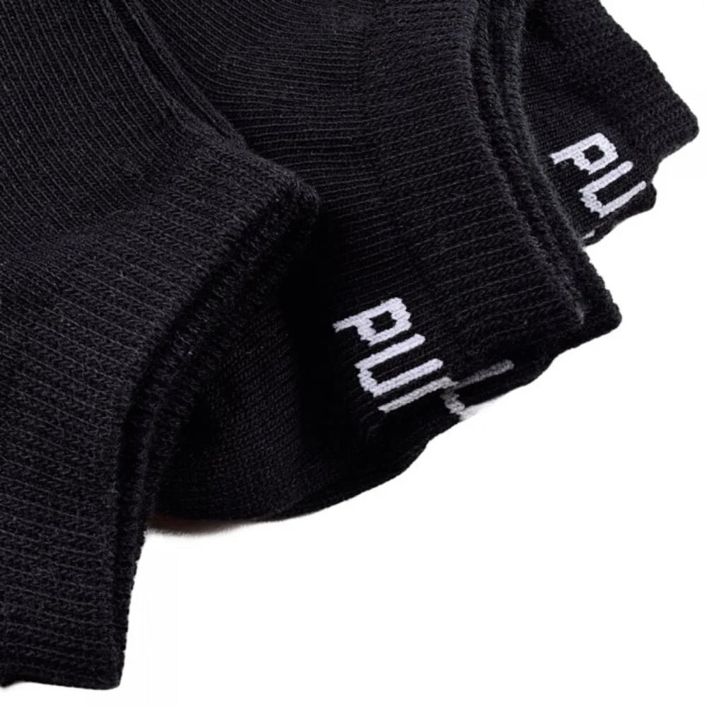 Medias Running Sneaker Plain 3P Unisex Black