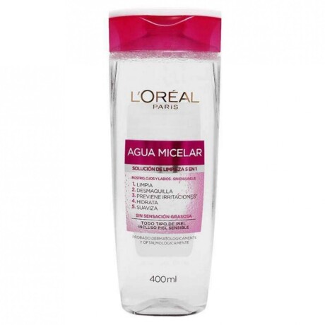 L`orèal Agua Micelar Soliciòn De Limpieza 5 en 1 400ml L`orèal Agua Micelar Soliciòn De Limpieza 5 en 1 400ml