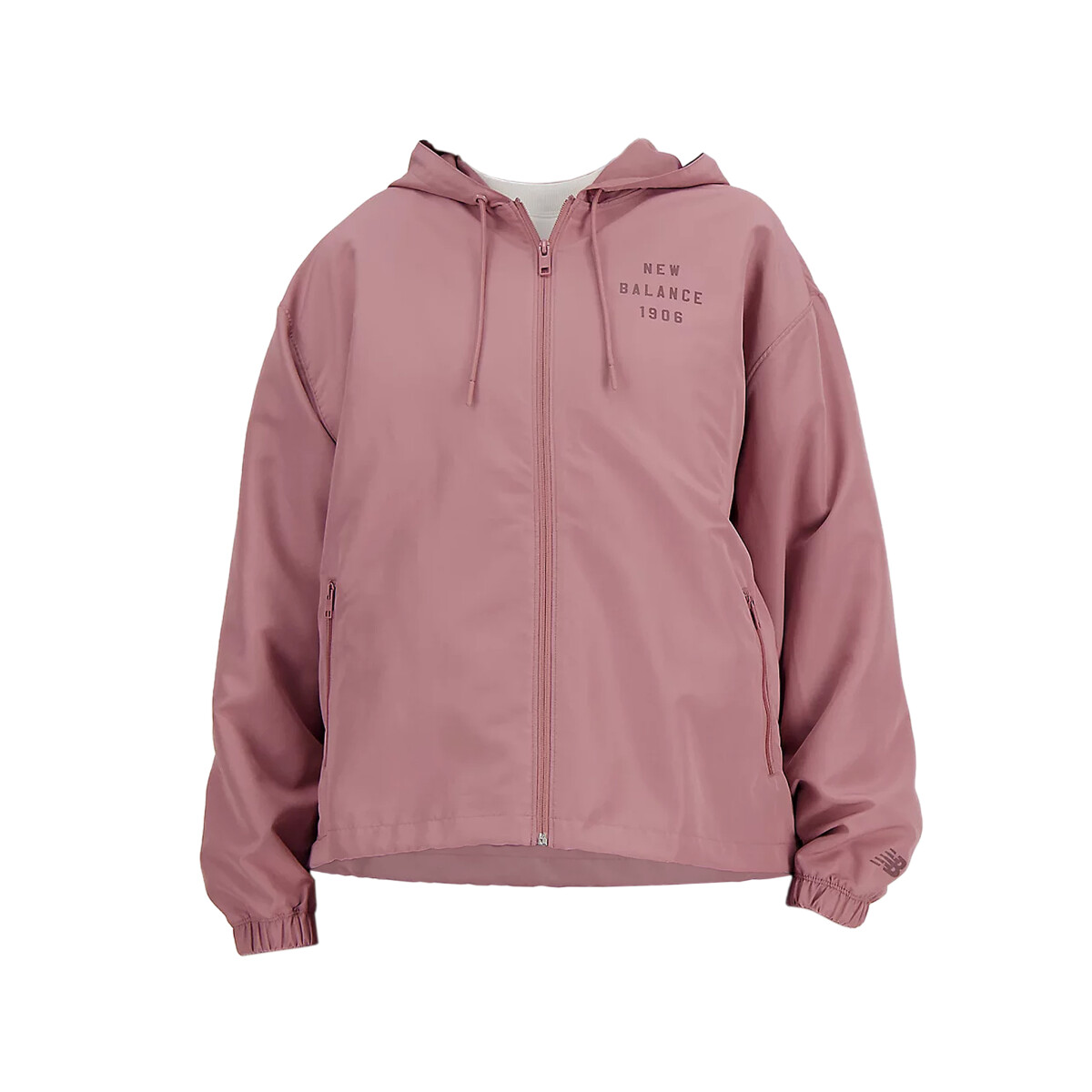 CAMPERA NEW BALANCE ICONIC COLLEGIATE WOVEN - PINK 