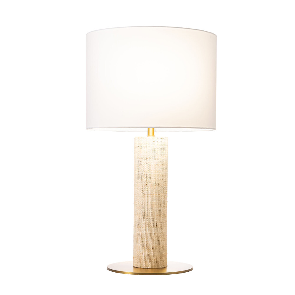 LÁMPARA DE MESA RAFIA, NATURAL/BEIGE RAFFIA RRSAPMPNA11CL