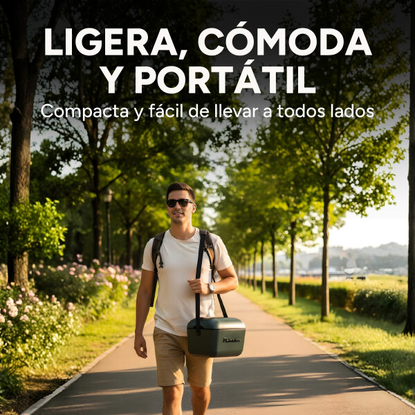 Conservadora Hielera Vintage 20L Litros Latas Hielo Polarbox Color Gris