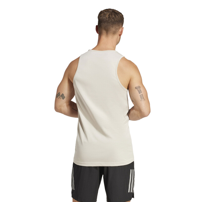 Musculosa de Hombre Adidas M All Beige - Negro