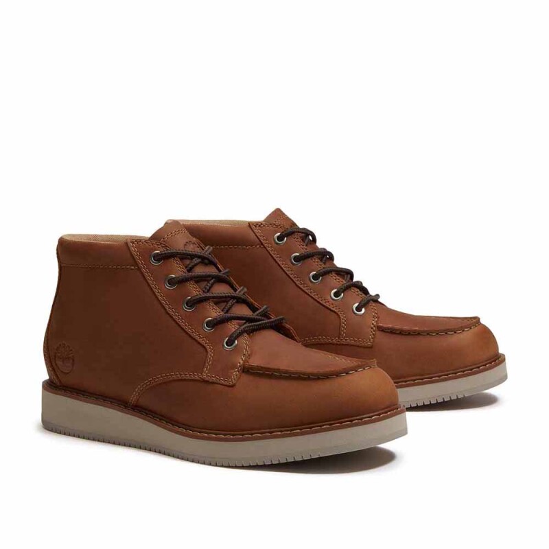 Botas Redwood Edge Mid Chukka Hombre Medium Brown Full Grain