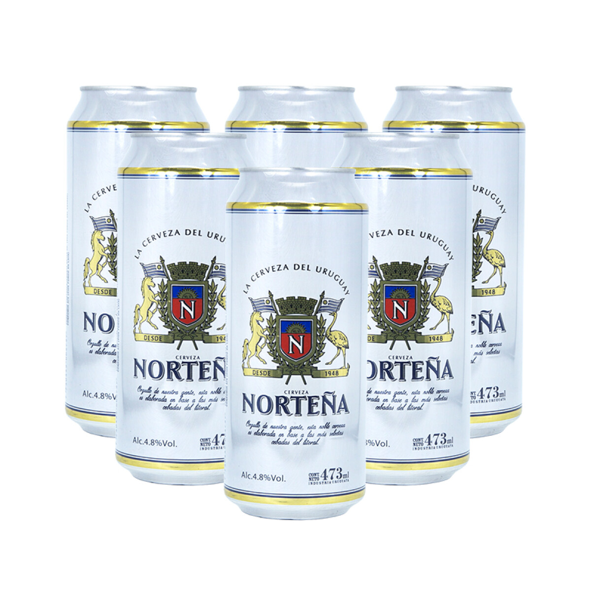 Cervezas NORTEÑA Lata 473ml - Funda x6 