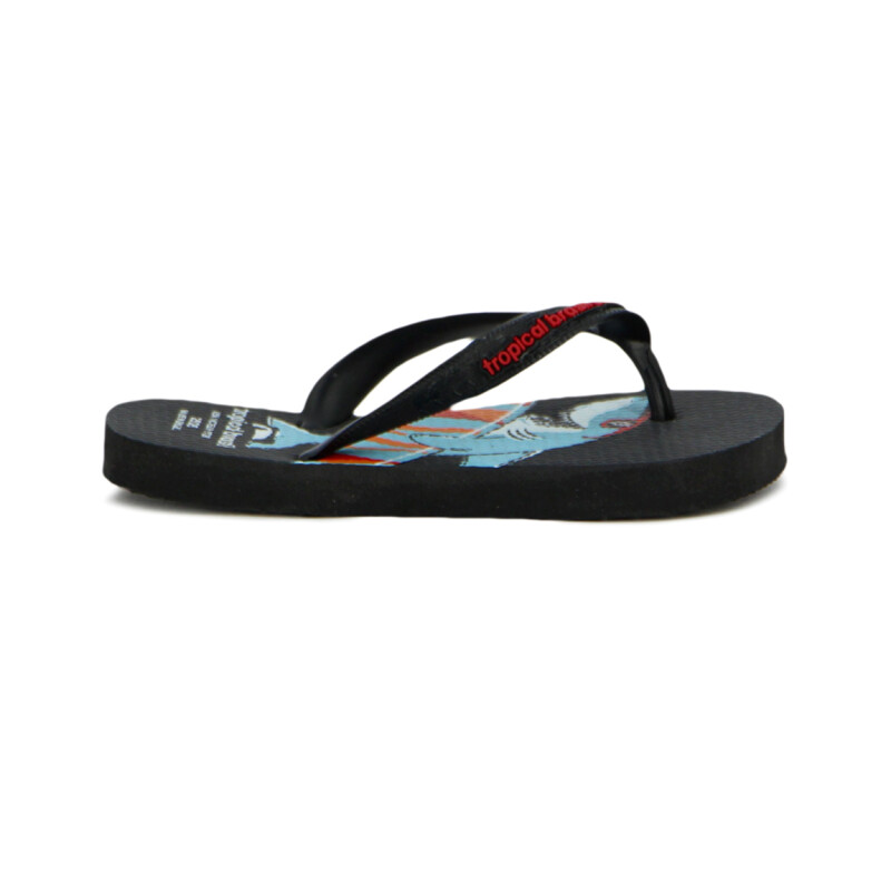 Tropical Brasil Ojota Infantil De Niño - Negro Negro