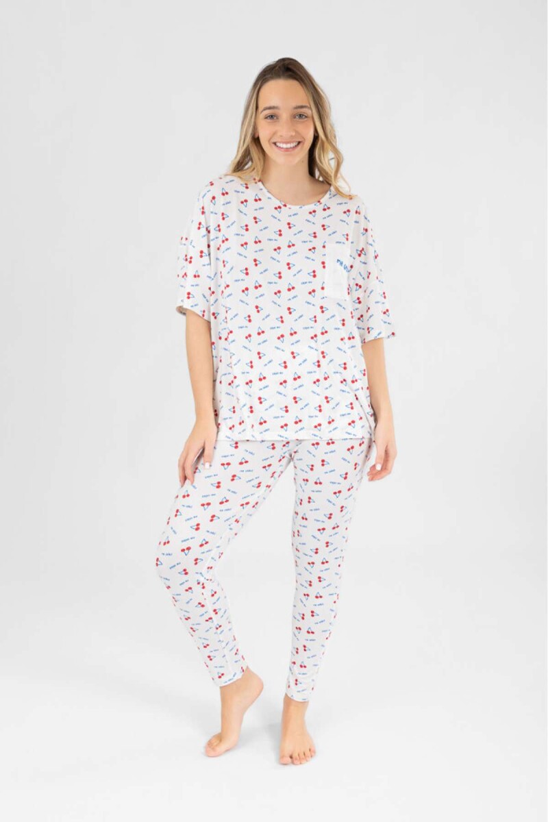 Cherry pijama long - Cherry blossom 