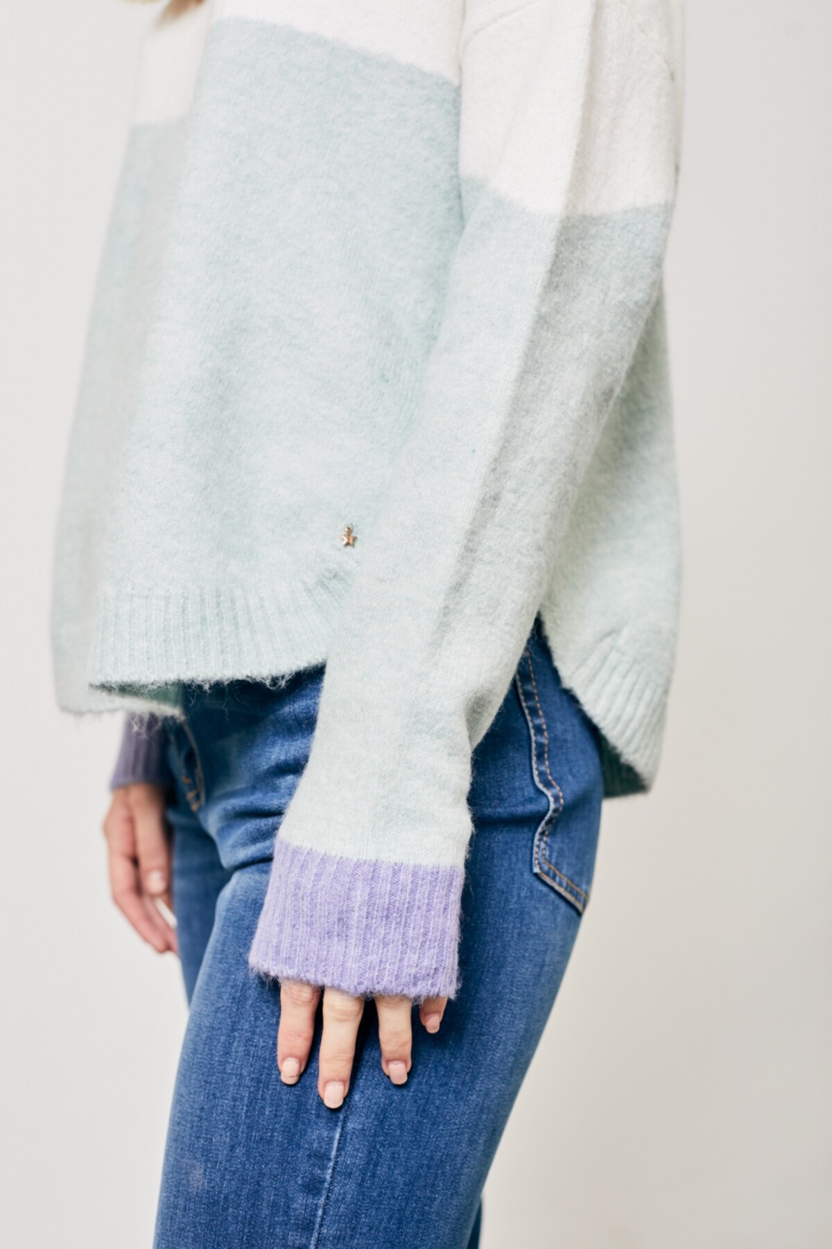 Sweater Intarsia Menta