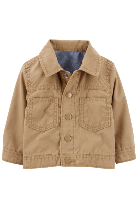 Campera de lona estilo jean Sin color