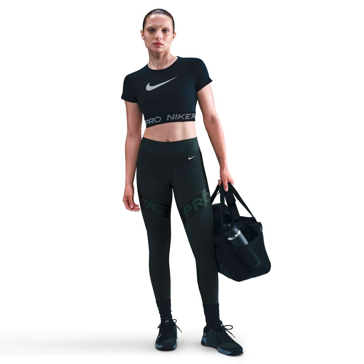 Pantalón Largo Nike Dri Fit Sculpt Hr 7/8 Tgt Gg De Mujer - Verde 