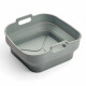 Bandeja Silicona Air Fryer Plegable 18 x 18 x 7 cm cuadrada Gris