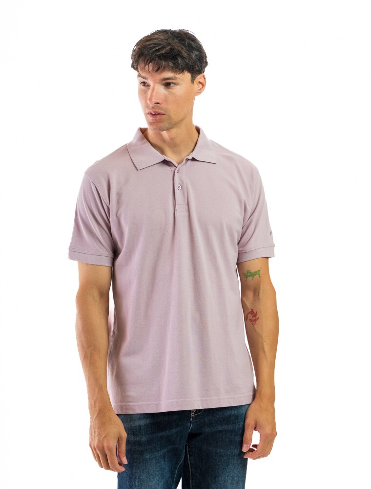 Remera Polo Algodón Lila