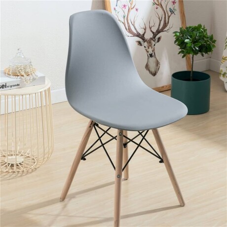 Kit x4 Silla Eames DKR Base En Madera Gris