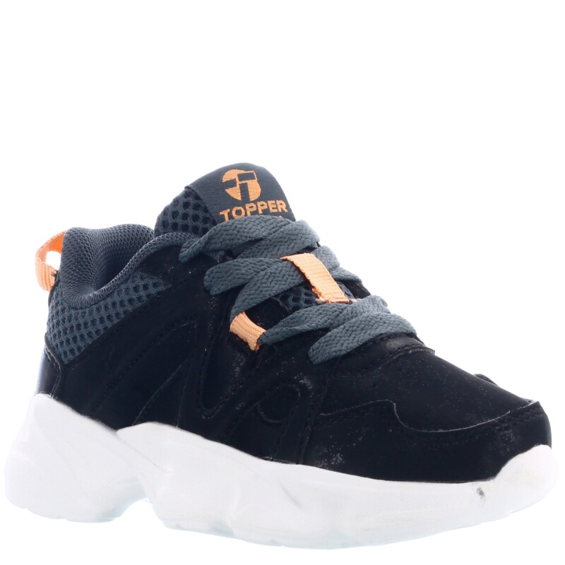 Championes Infantiles Topper Nikita Cs Kids Negro - Gris