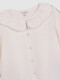 Blusa Nido De Abeja Blanco Roto