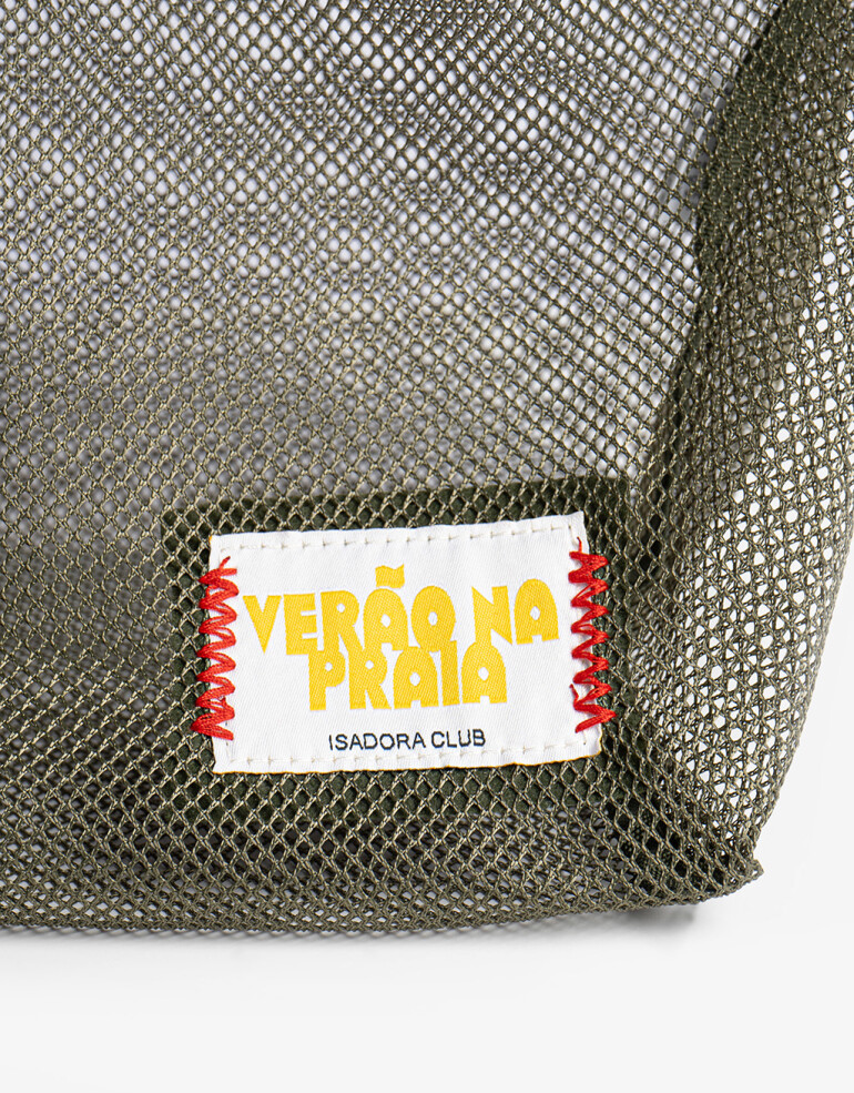 Shopper Shopper De Mesh - Verde Militar