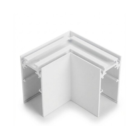 Adaptador Esquinero Horizontal para Riel Magnético G2 para Adosar Esquinero Horizontal Para Riel Magnético G2 De Adosar Blanco