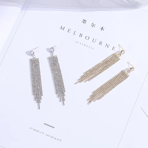 Pendientes Rhinestone - Dorado Pendientes Rhinestone - Dorado
