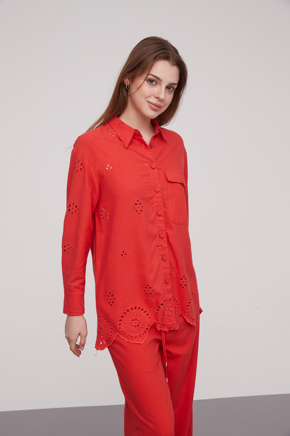 Camisa Pedri Rojo Anaranjado