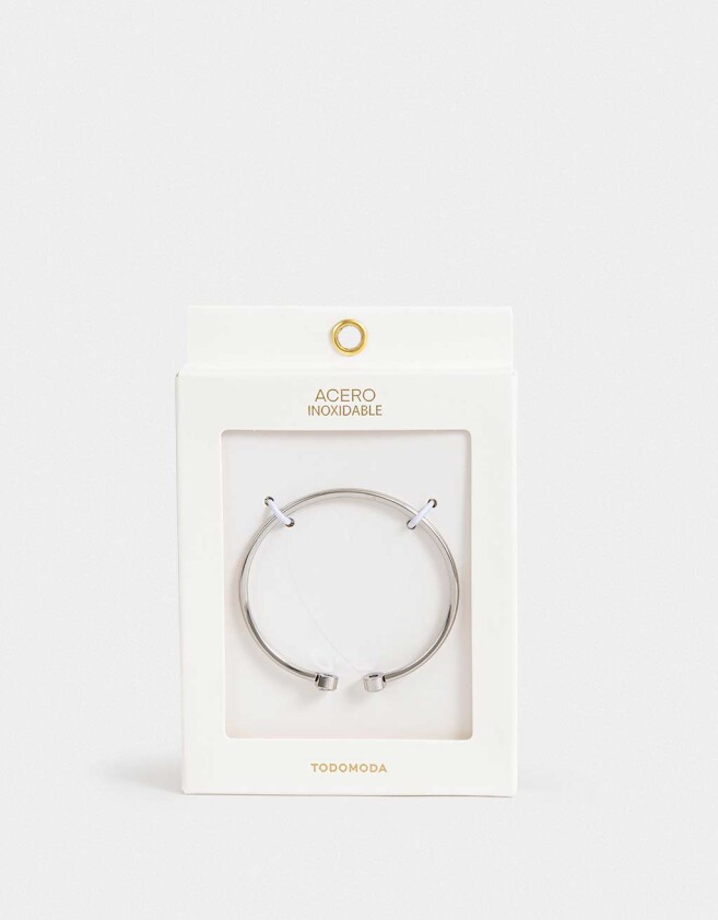 Brazaletes Premium Silver Brazaletes De Acero Quirúrgico - Plateado