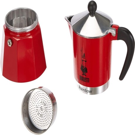 Cafetera Bialetti Rainbow 3 Pocillos Roja (Aluminio) ROJO