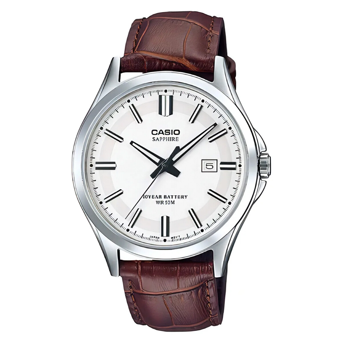 Reloj Casio en Cuero Marron 