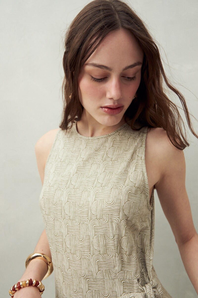 VESTIDO LAGARDE Hueso