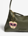 Llavero Metal Llavero Y Bag Charm De Perro Con Anteojos - Combinacion Bicolor
