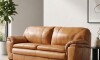 Sillón 100% Cuero - 3 Cuerpos - Monza Camel