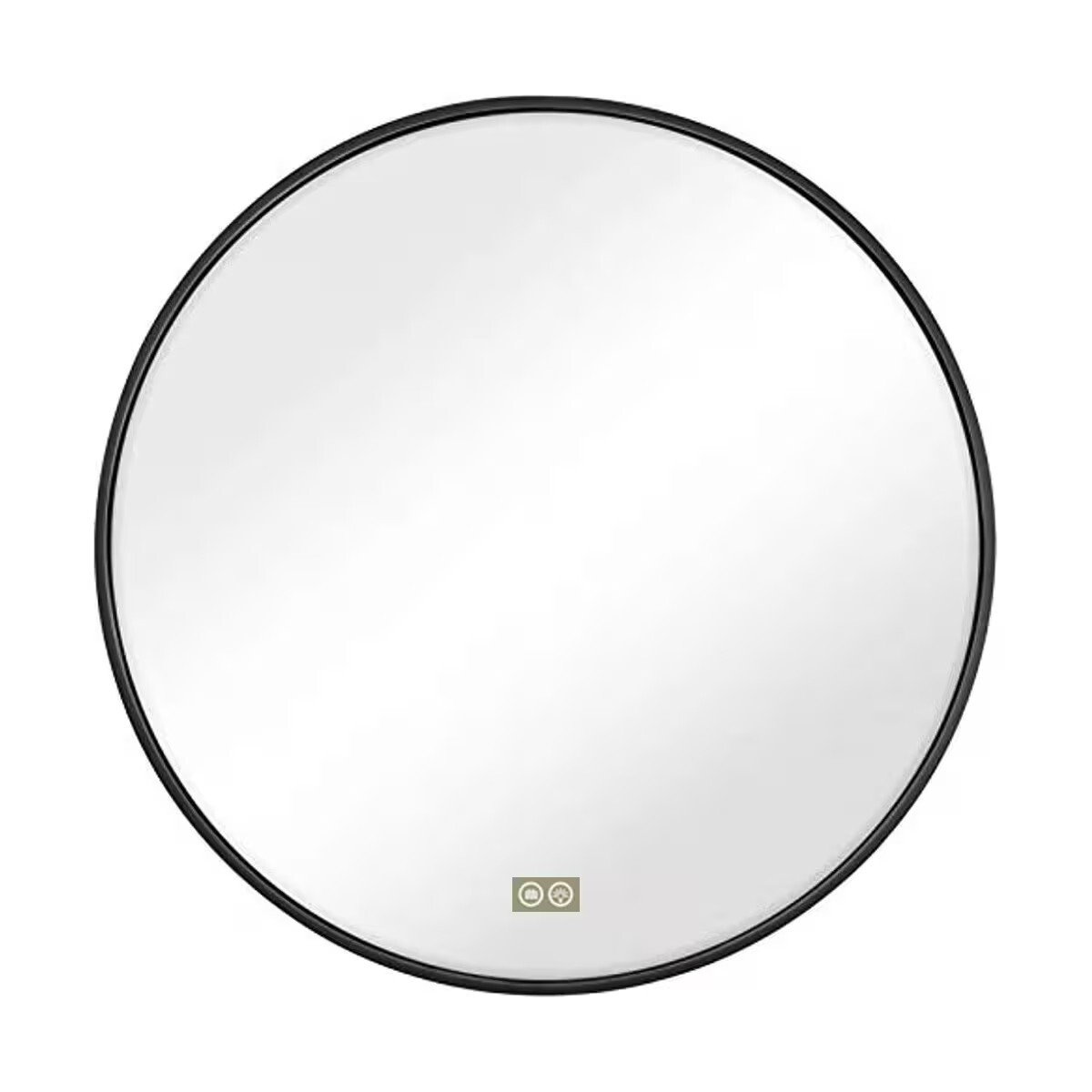 Espejo Led 60cm Con Marco Negro 