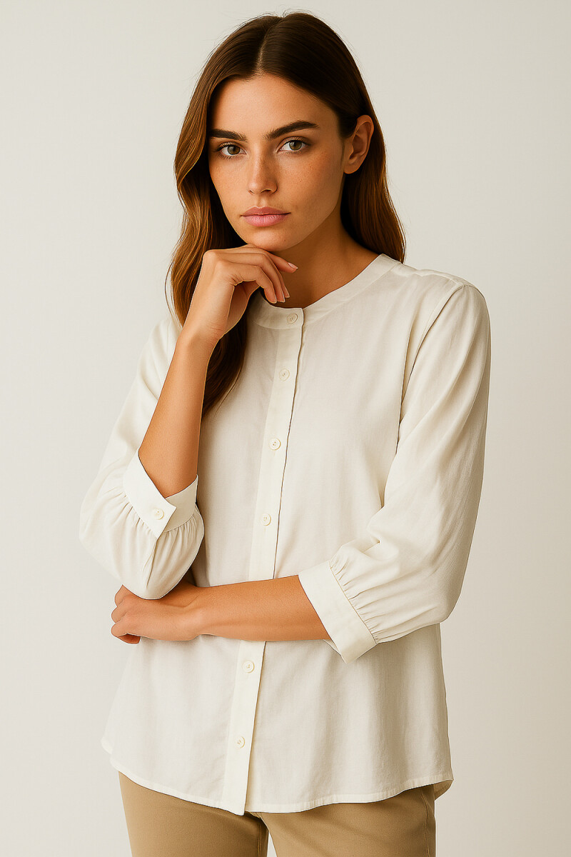 Camisa Banglan - Blanco 