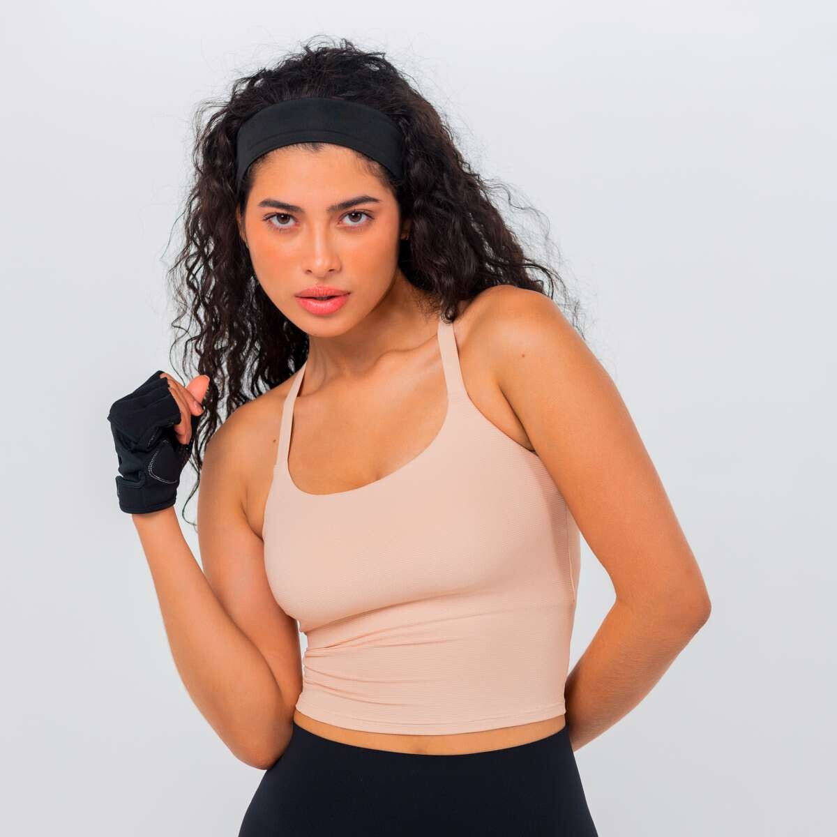 Remera Ztek Soltic Top de Mujer - crema 