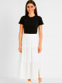 Falda Moxie Blanco