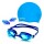 Set Natación Gorra Silicona+ Lente+ Tapones Niño Adul Azul / Niños1