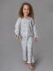 Pijama De Cuadro Vichy Gris Azulado