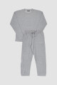 Pijama waffle grey Gris