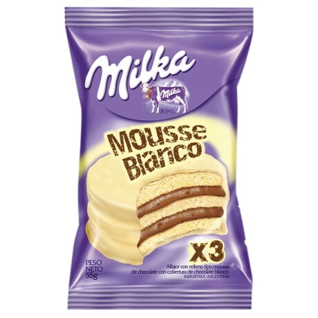 Alfajor Milka Triple Mousse Blanco 55GR MARRON