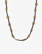 Collares Cortos Cordón Collar Corto Cordón Y Flores - Dorado